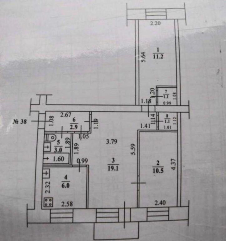 3-комн квартира Федора Попова, 14/1