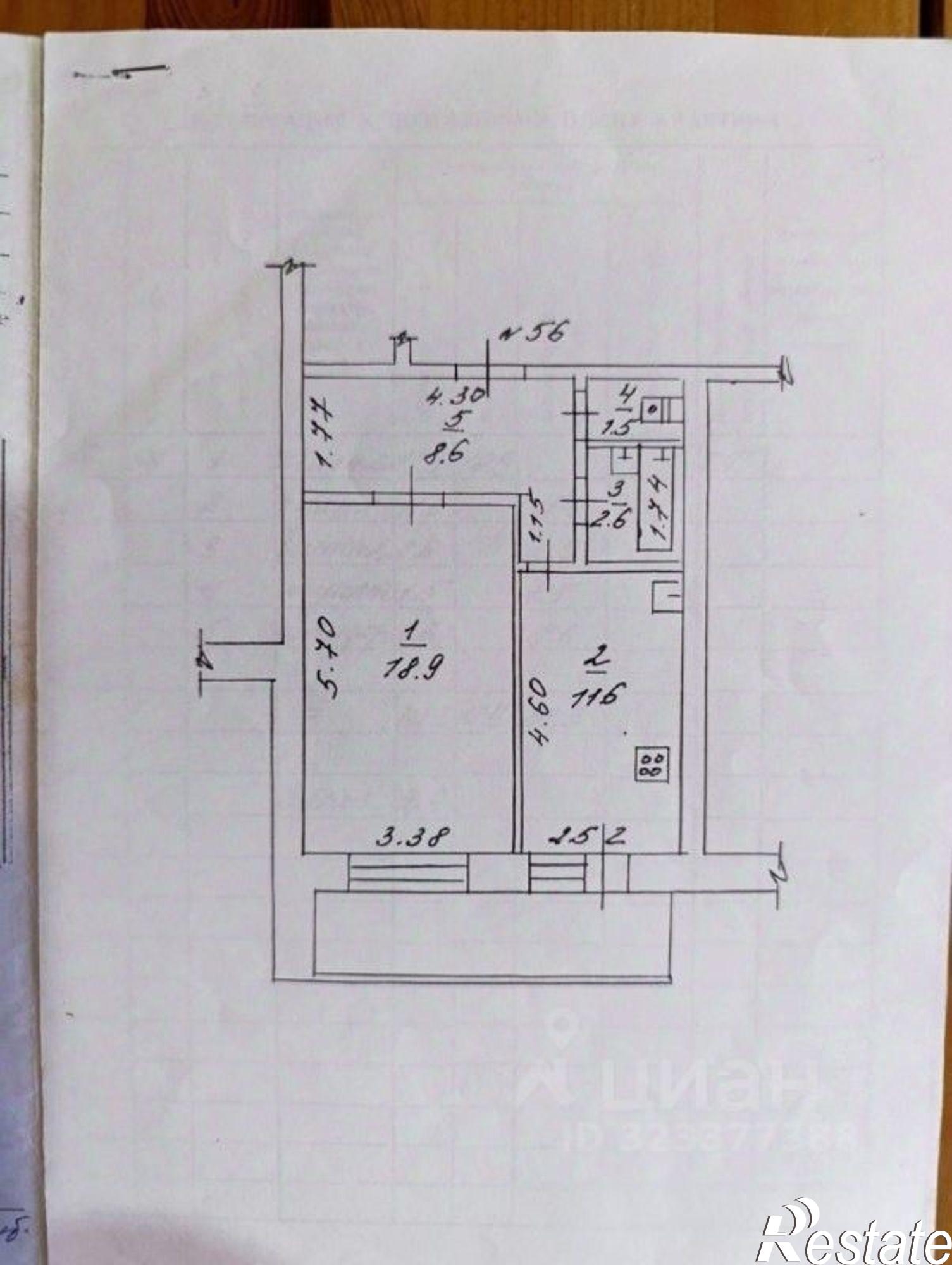 Купить квартиру за 5 700 000 рублей на улица Богатырёва, 1/3