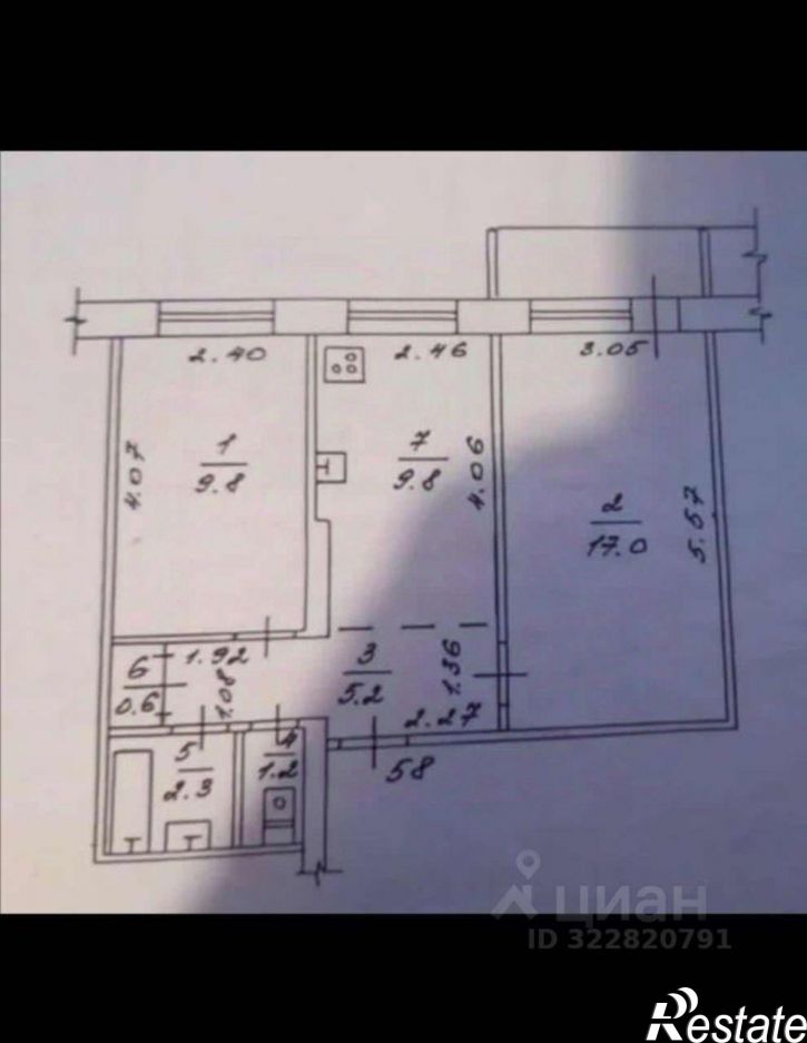 2-комн квартира мкр. 202-й, 8