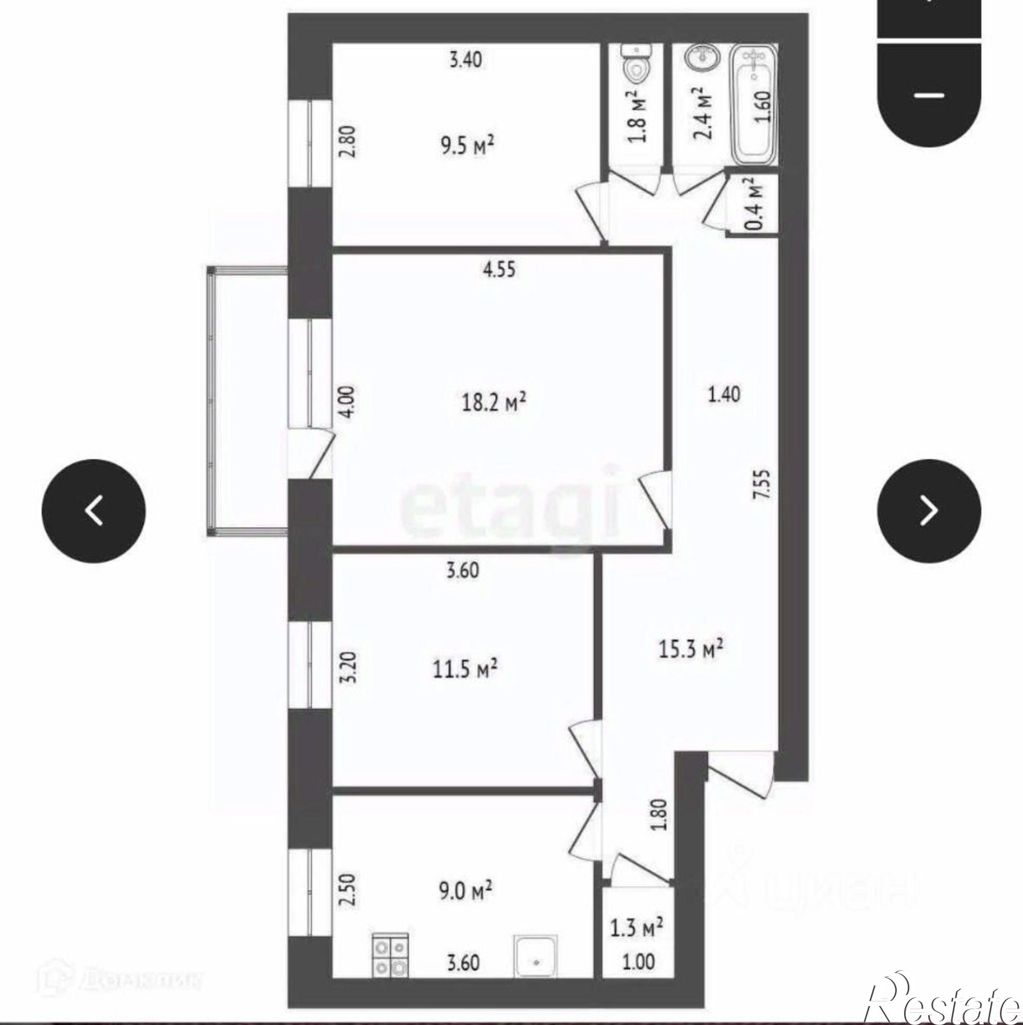 Купить квартиру за 10 300 000 рублей на улица Ярославского, 35