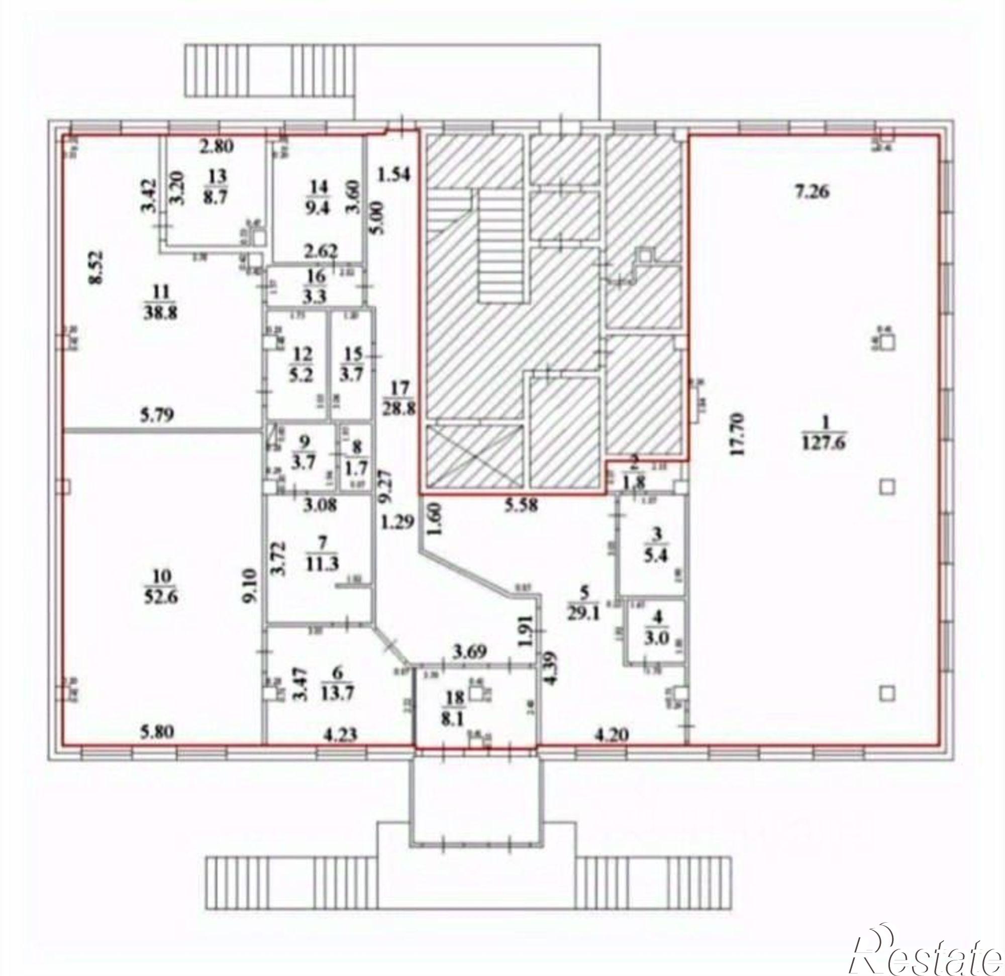 Купить помещение свободного назначения за 14 000 200 рублей на улица Орджоникидзе, 39