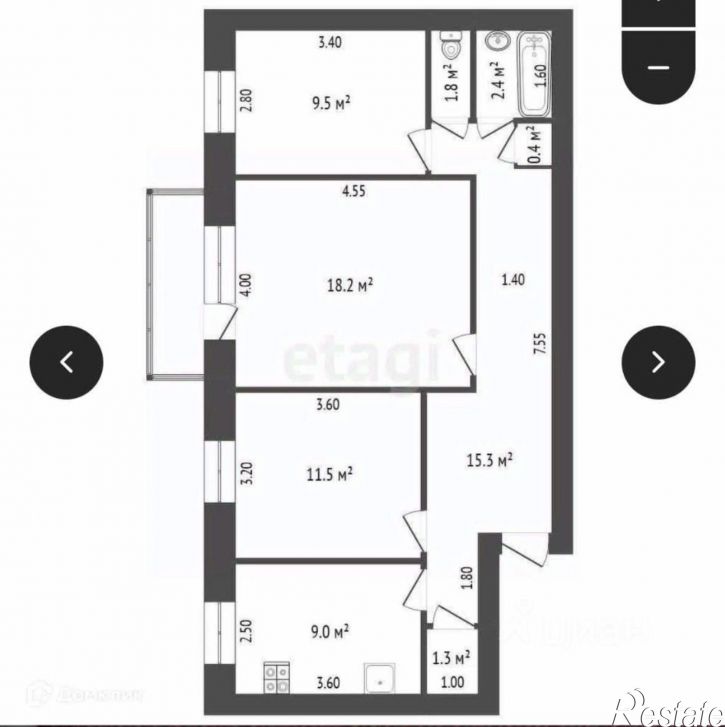 3-комн квартира улица Ярославского, 35,  д. 35
