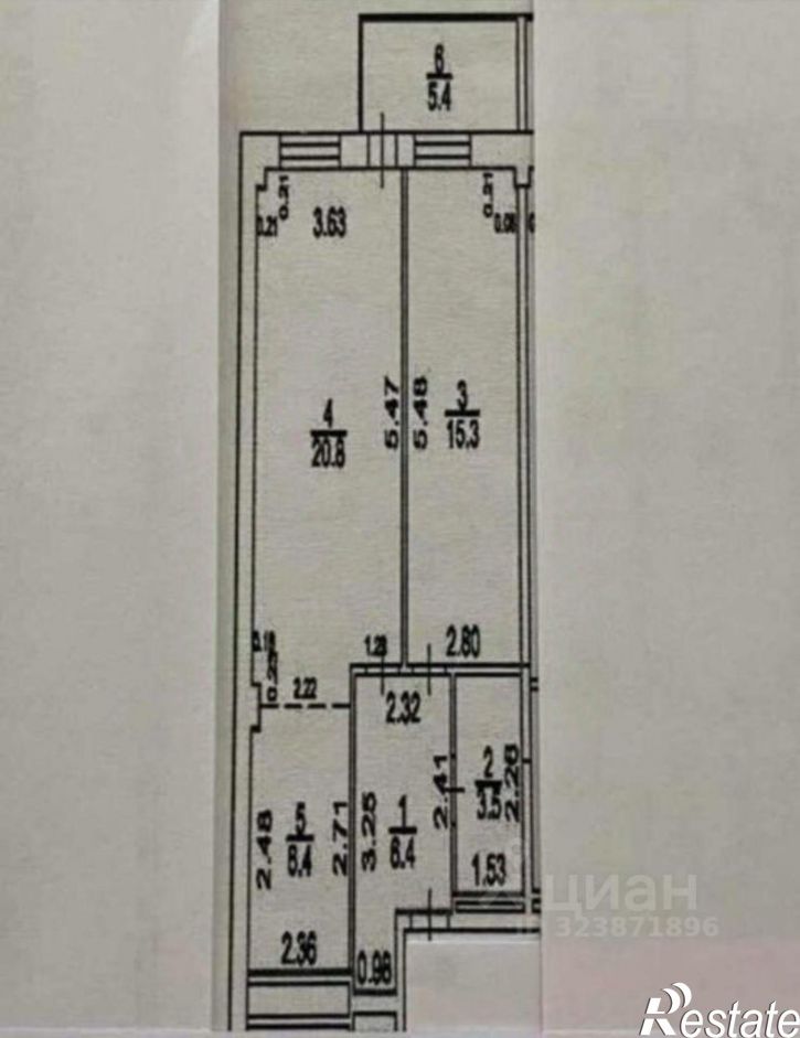 2-комн квартира ул Севастопольская, 21/1,  д. 21/1