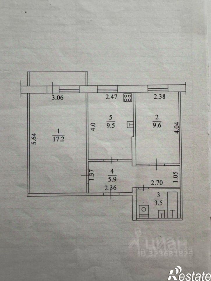 2-комн квартира