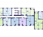 2-комн, 51 кв м, этаж 4/16 ул Новопортовская, 1А/1