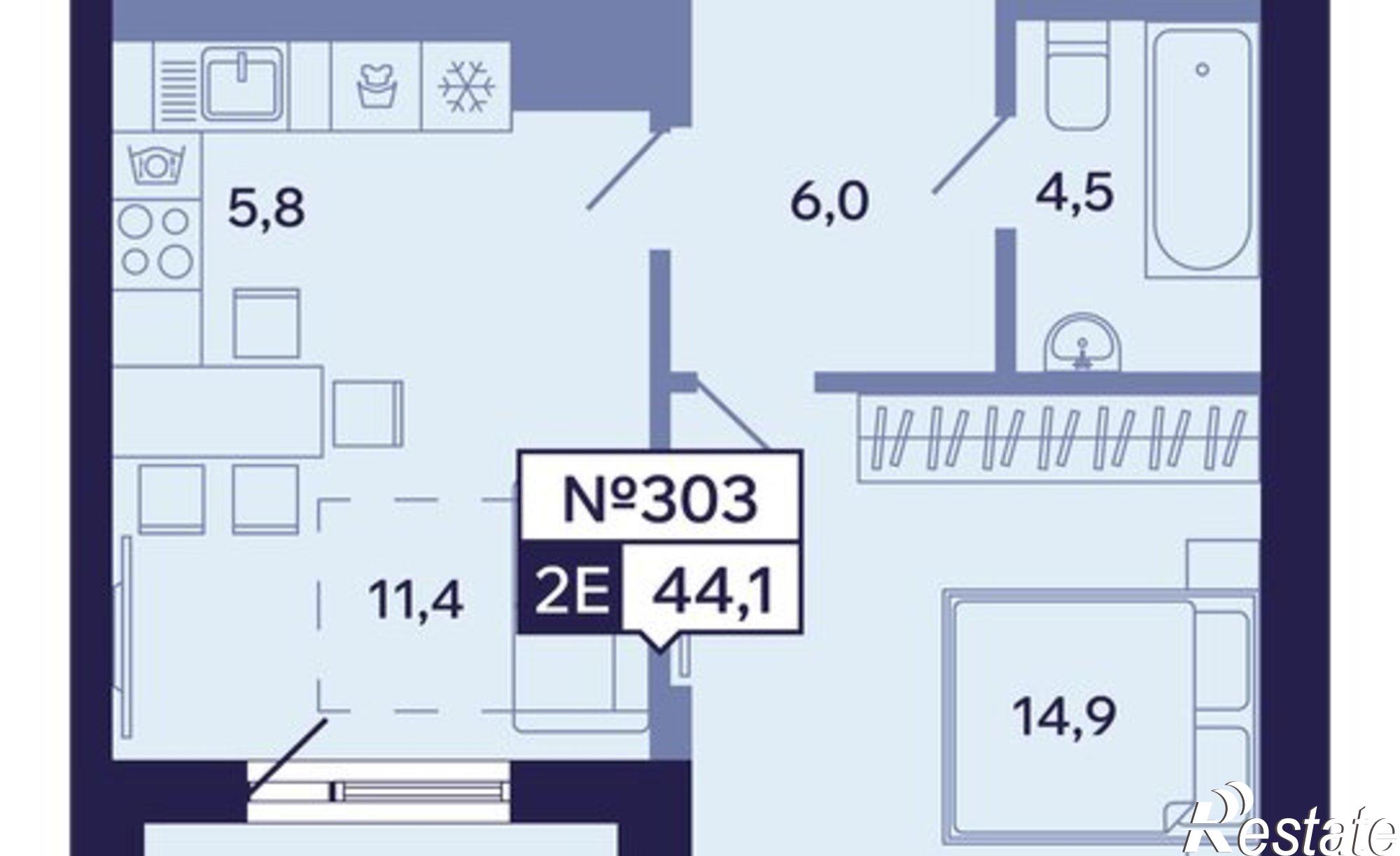 Купить квартиру за 9 507 960 рублей на ул Новопортовская, 1А/1