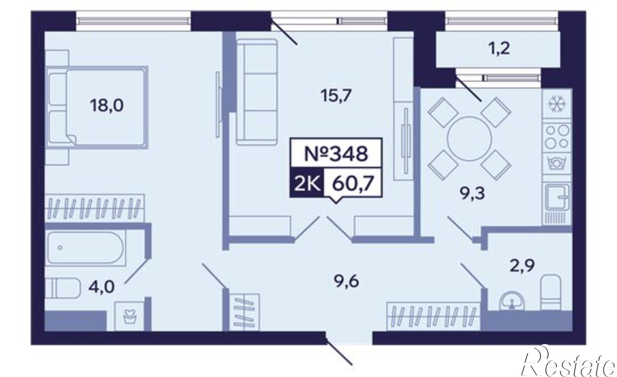 Купить квартиру за 12 431 400 рублей на ул Новопортовская, 1А/1