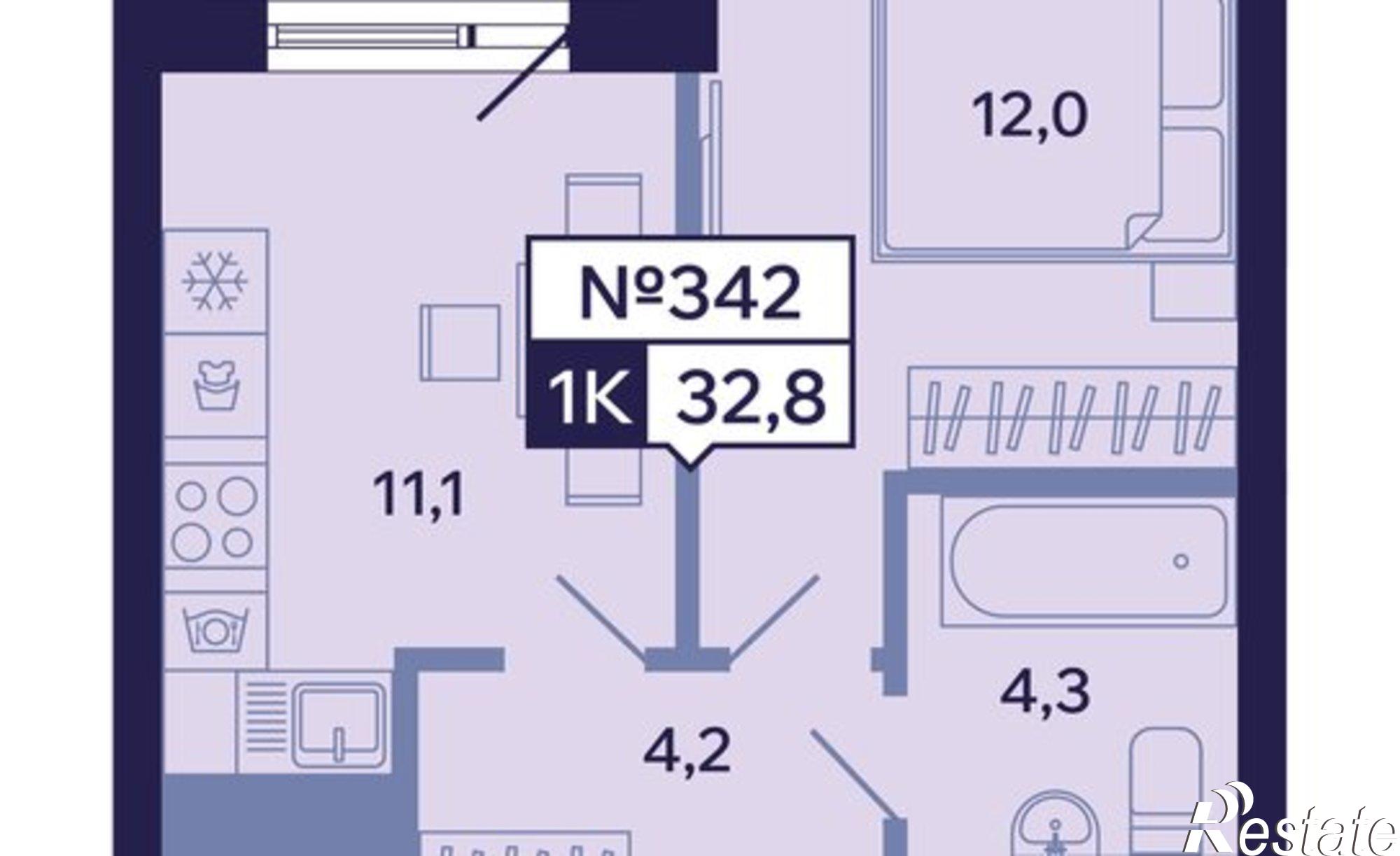 Купить квартиру за 7 796 560 рублей на ул Новопортовская, 1А/1