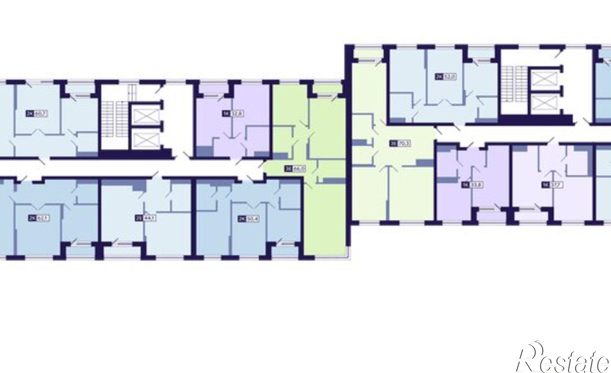 Купить квартиру за 11 904 800 рублей на ул Новопортовская, 1А/1