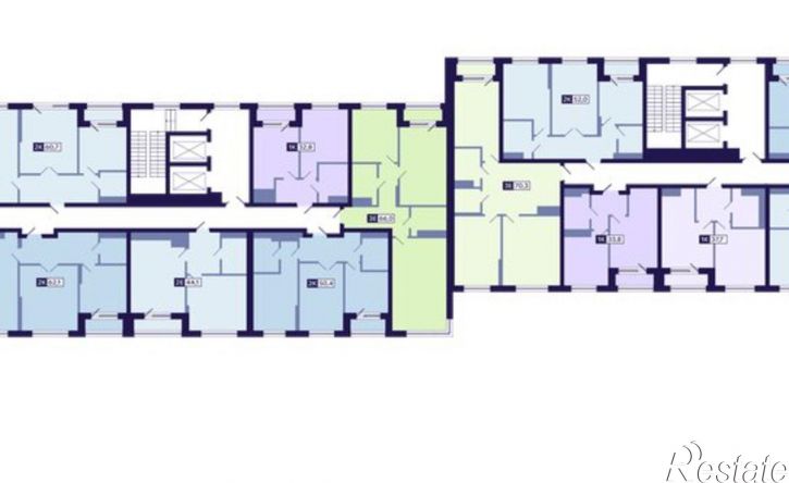 2-комн квартира в новом доме ул Новопортовская, 1А/1,  д. 1А/1
