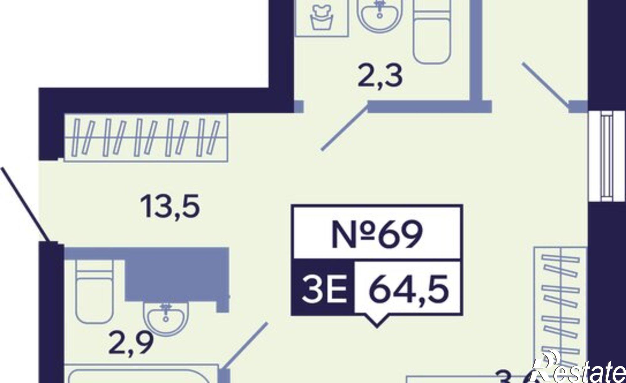 Купить квартиру за 12 577 500 рублей на Республика Саха (Якутия), Новопортовская улица