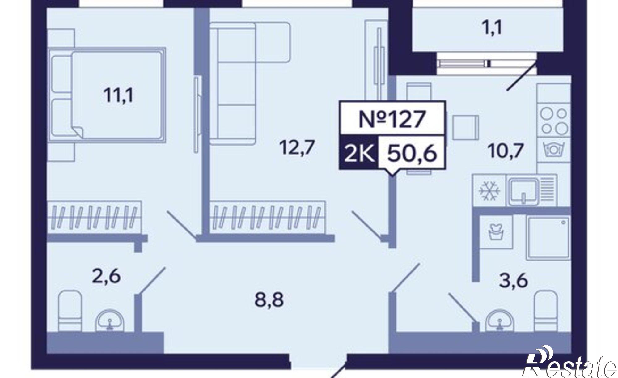 Купить квартиру за 10 722 100 рублей на Республика Саха (Якутия), Новопортовская улица