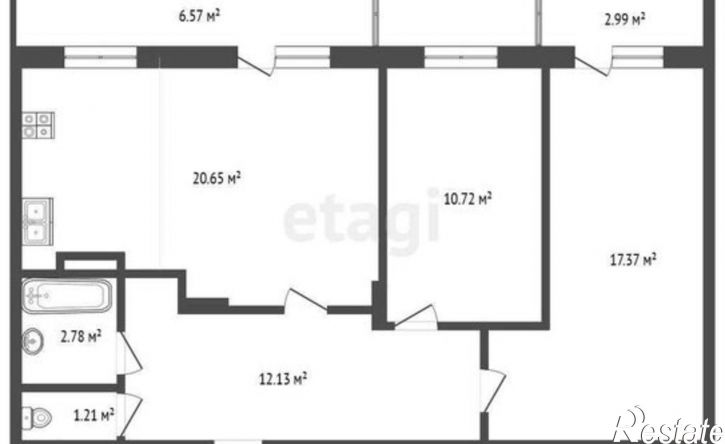 3-комн квартира ул Кузьмина, 18,  д. 18