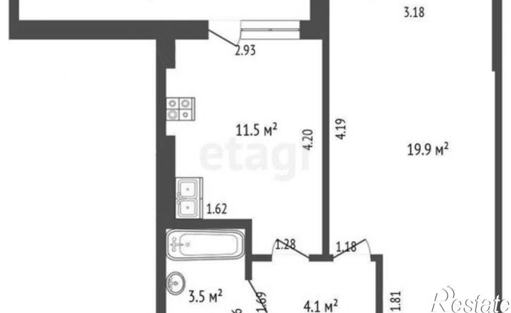 1-комн квартира Якутская улица, 2/15,  д. 2/15