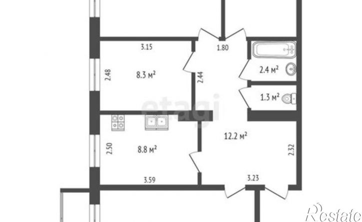 4-комн квартира ул Петра Алексеева, 12 1,  д. 12 1,  к. 1