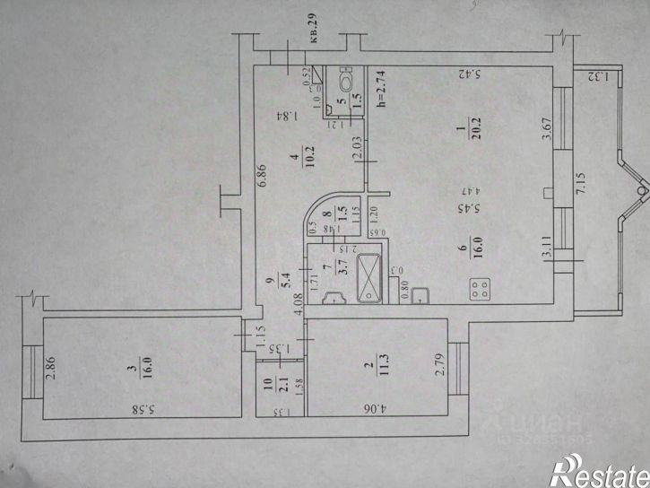 3-комн квартира улица Богдана Чижика, 2 к1,  д. 2 к1