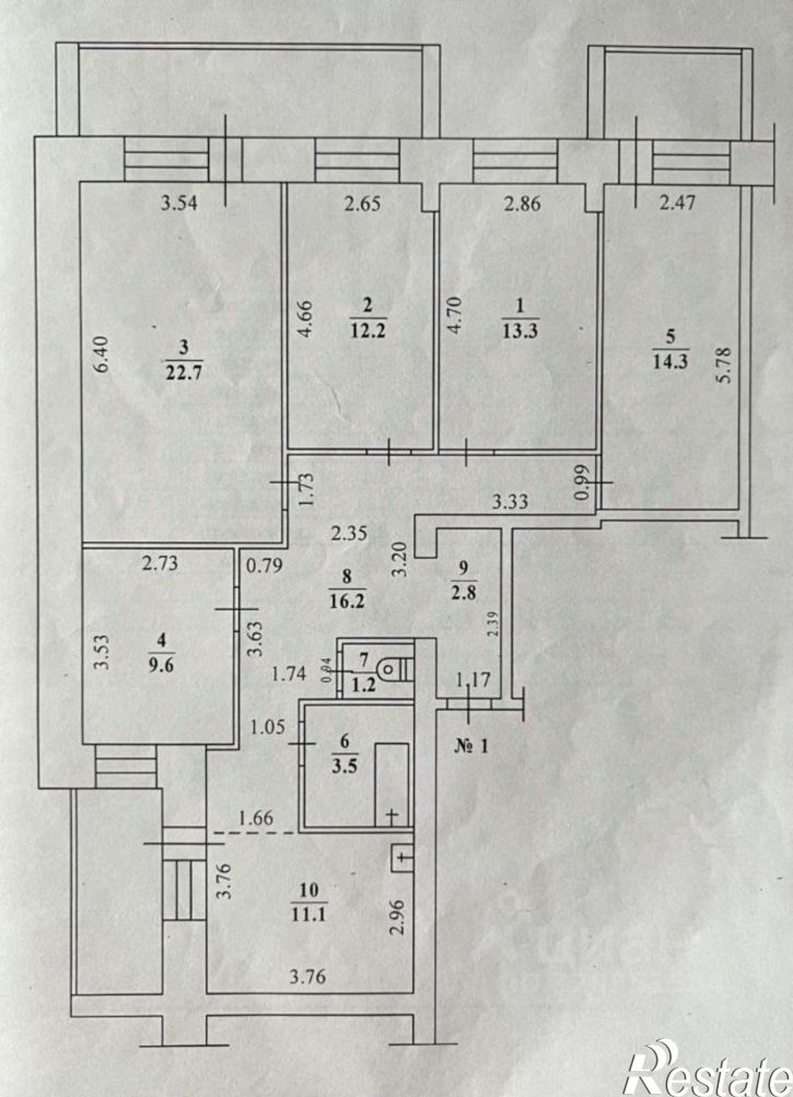5-комн квартира ул Можайского, 27/2,  д. 27/2