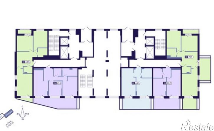 2-комн квартира в новом доме ул 1 База, 4/1,  д. 4/1