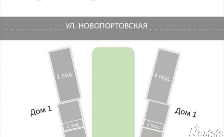 3-комн квартира в новом доме ул 1 База, 4/1,  д. 4/1