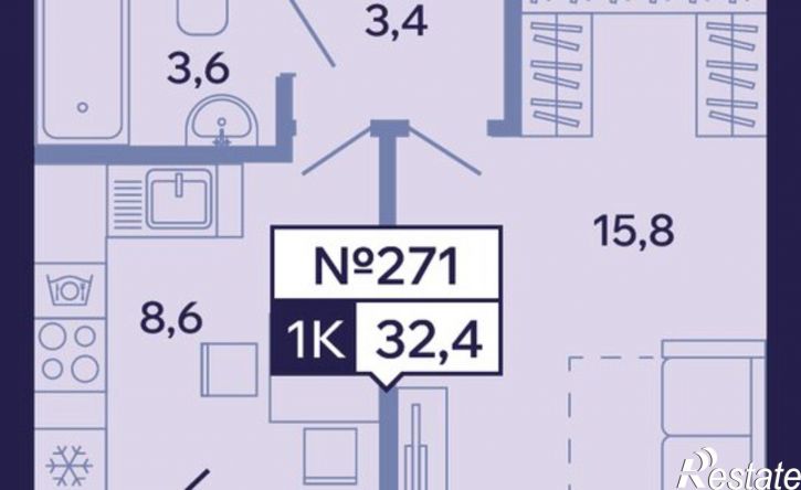 1-комн квартира в новом доме ул 1 База, 4/1,  д. 4/1