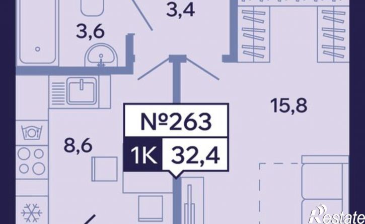 1-комн квартира в новом доме ул 1 База, 4/1,  д. 4/1