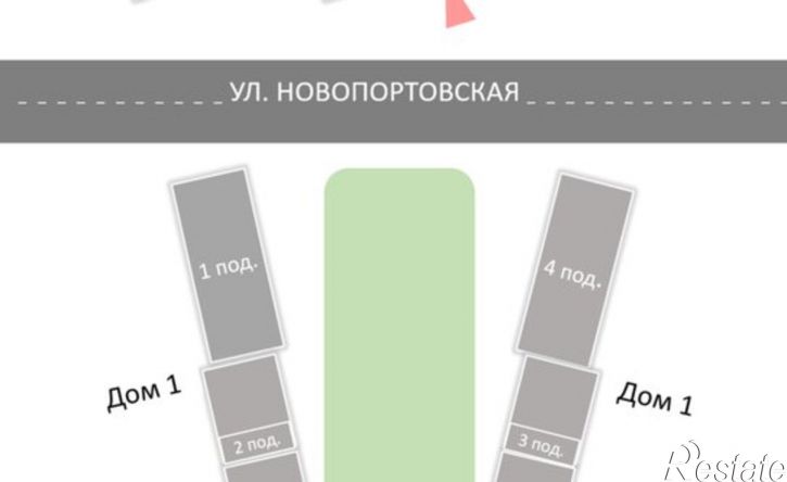 2-комн квартира в новом доме ул 1 База, 4/1,  д. 4/1