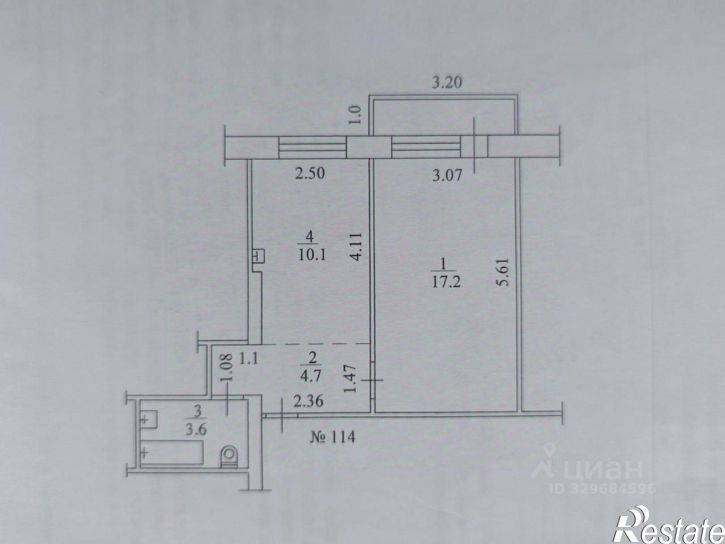 1-комн квартира ул Богдана Чижика, 20/1,  д. 20/1