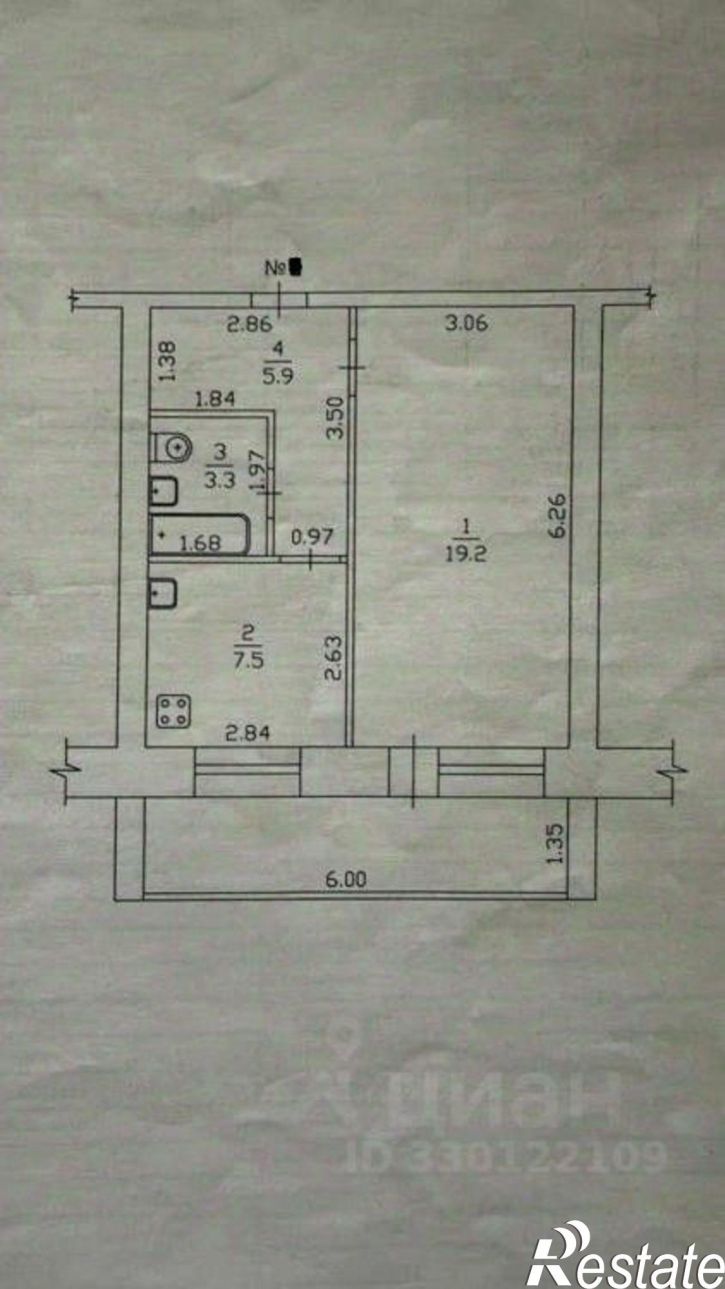 1-комн квартира пр-кт Ленина, 6/1,  д. 6/1
