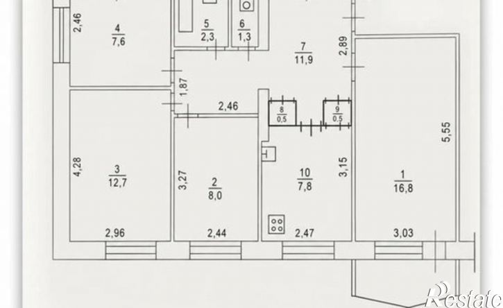 3-комн квартира Мерзлотная улица, 30,  д. 30