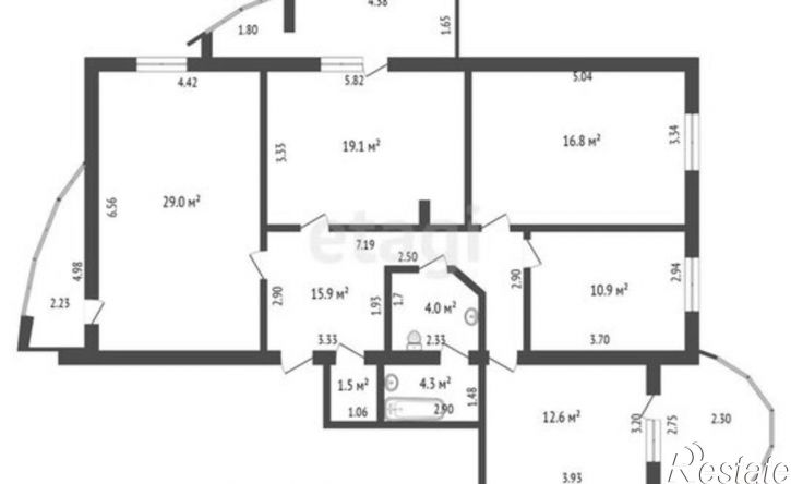 4-комн квартира ул Петровского, 17/2,  д. 17/2