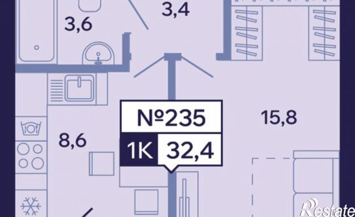 1-комн квартира в новом доме ул 1 База, 4/1,  д. 4/1