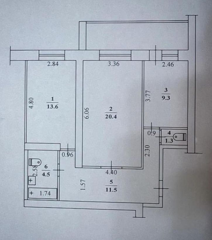 2-комн квартира Федора Попова, 17/2