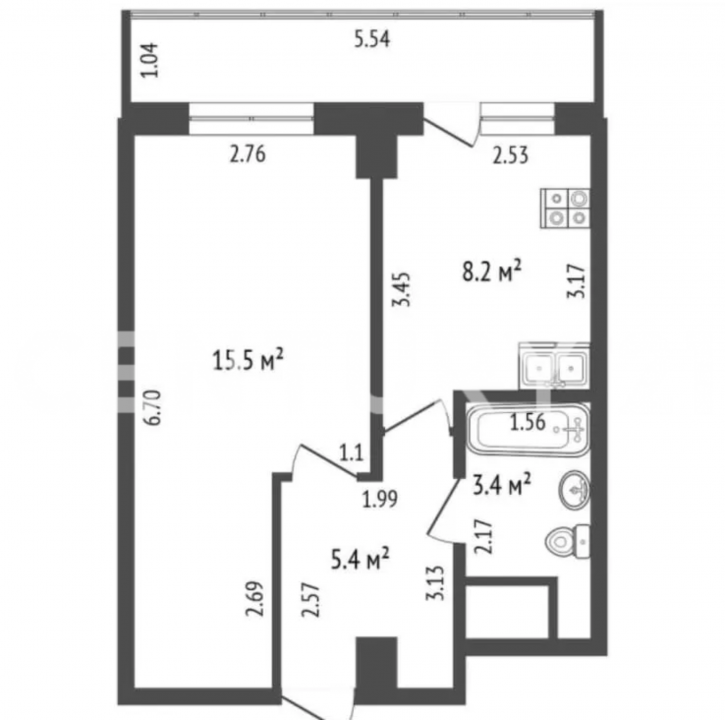 1-комн квартира Дзержинского, 51