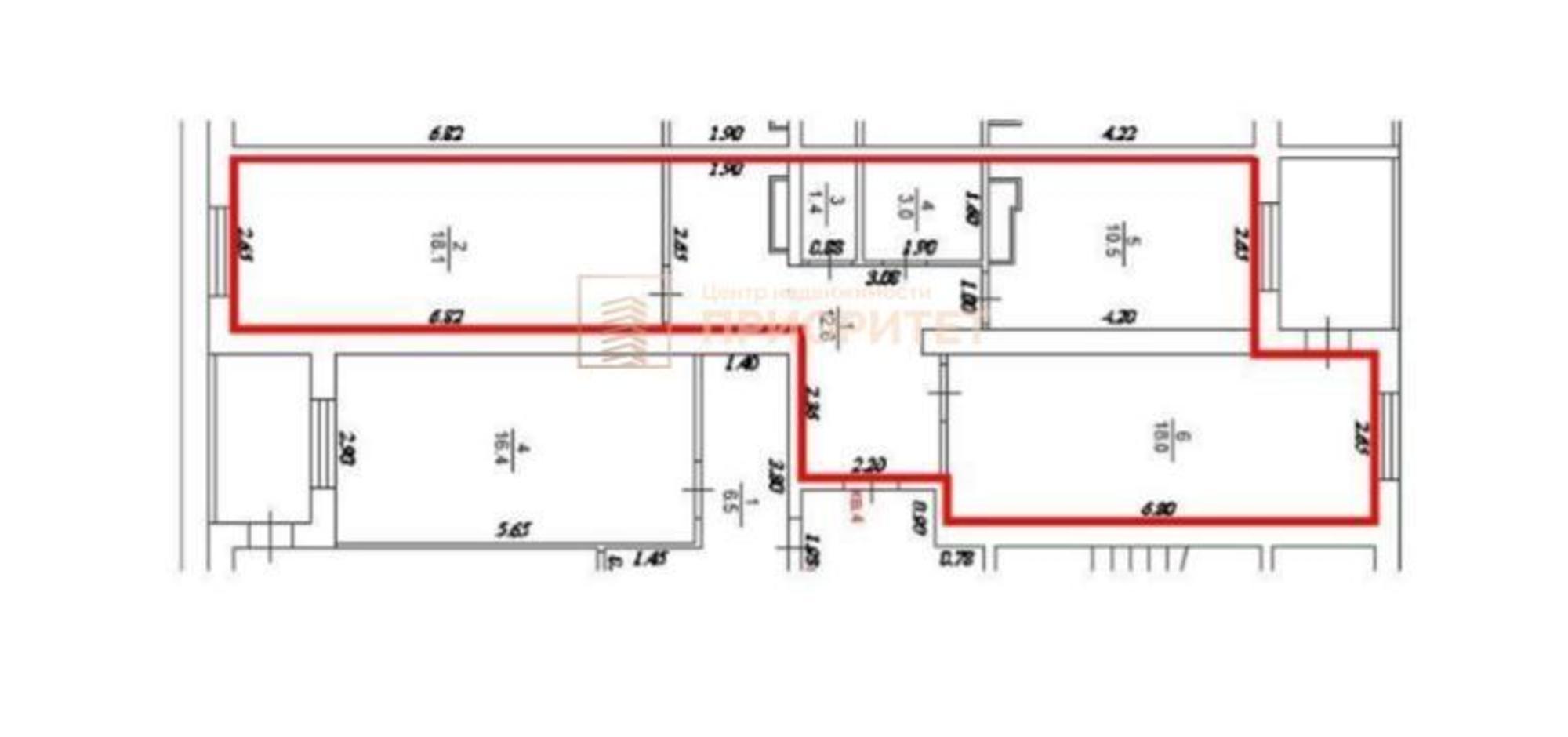 Купить квартиру за 5 950 000 рублей на Ильинка мкр, 2/3