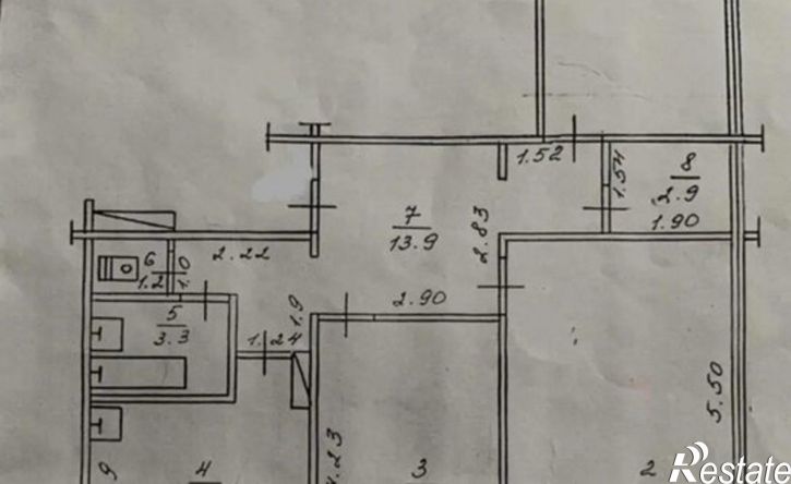 3-комн квартира улица Курнатовского, 3/5,  д. 3/5