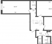 3-комн, 77кв м, этаж 3/9 ул Кирова, 31/1
