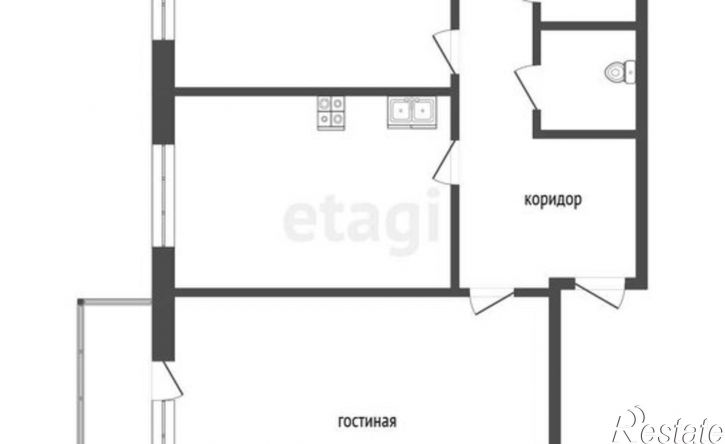 2-комн квартира ул Аммосова, 6/1,  д. 6/1