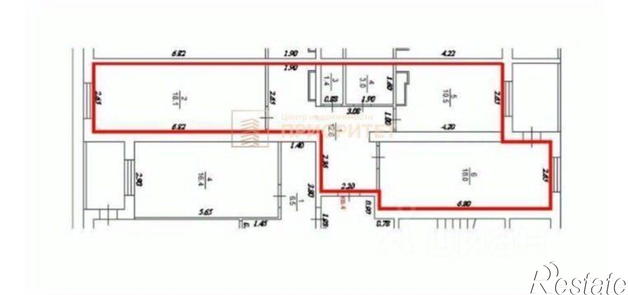 Купить квартиру за 5 950 000 рублей