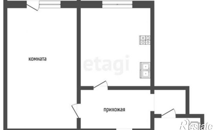 1-комн квартира ул Кузьмина, 14,  д. 14