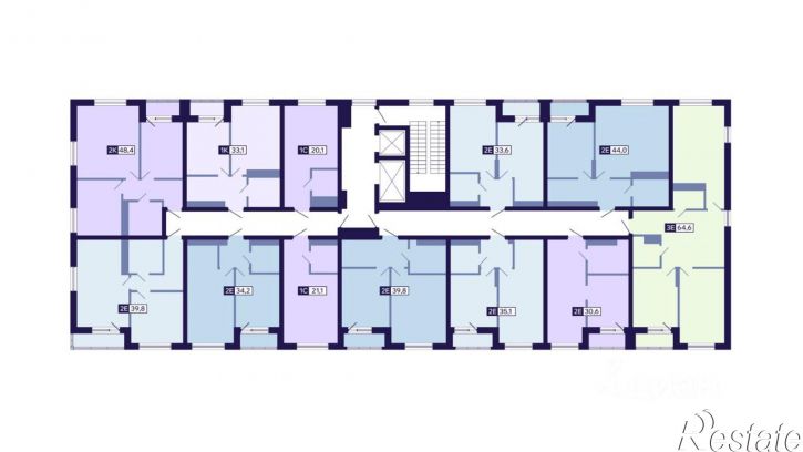 2-комн квартира в новом доме ул Новопортовская, 1,  д. 1