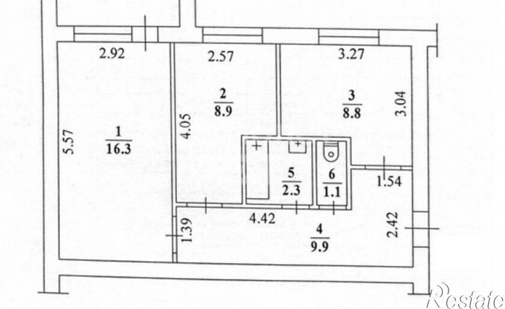 2-комн квартира шоссе Сергеляхское 12 км, 3,  д. 3