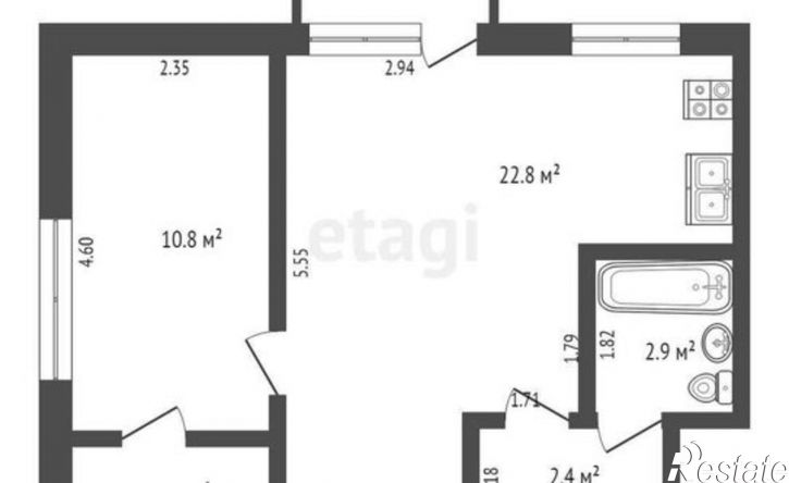 2-комн квартира ул Дзержинского, 33,  д. 33