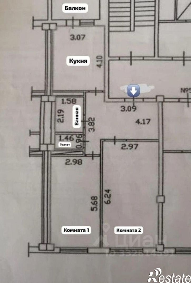 2-комн квартира ул Дзержинского, 41/2,  д. 41/2