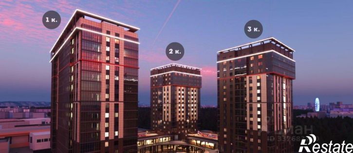 2-комн квартира в новом доме ул Лермонтова, 70/1,  д. 70/1