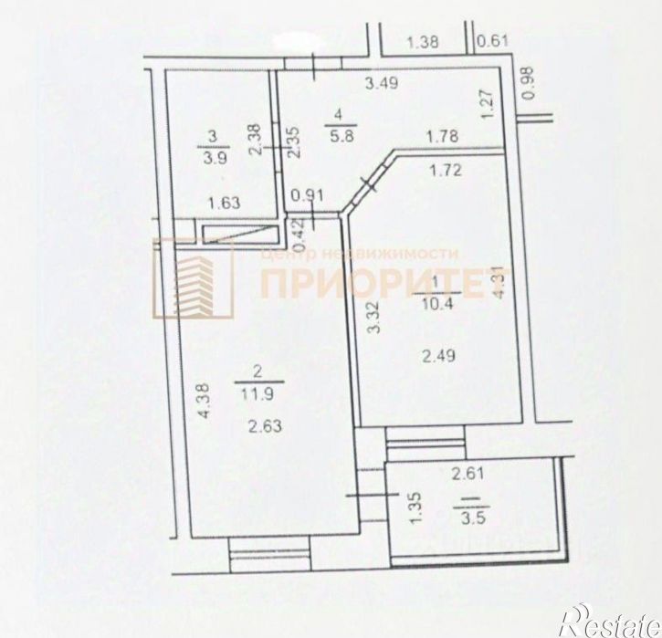 1-комн квартира ул Якутская, 11,  д. 11