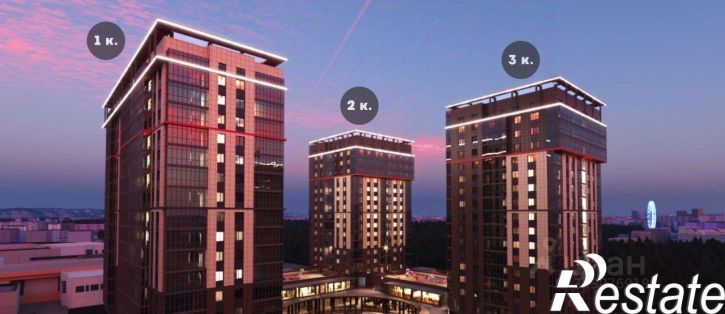 2-комн квартира в новом доме улица Лермонтова, 70/1,  д. 70/1
