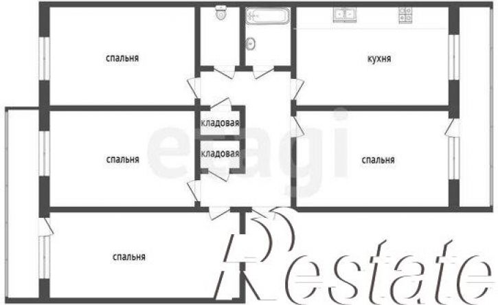 4-комн квартира улица Газовиков, 26А,  д. 26А