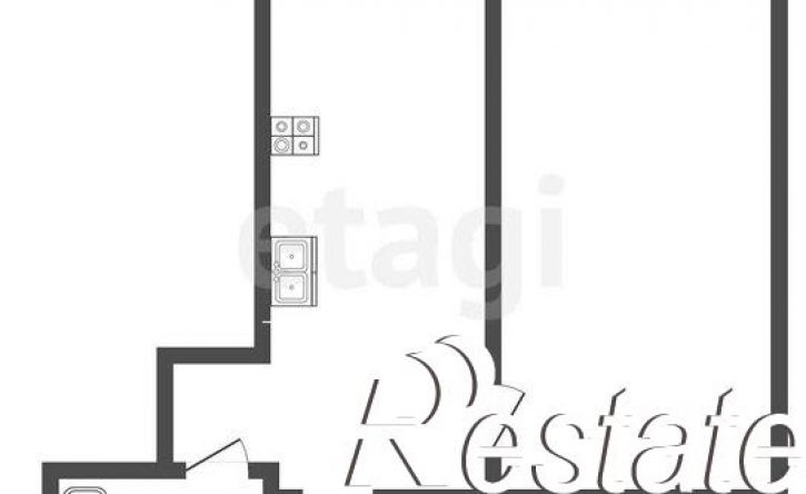 1-комн квартира улица Дзержинского, 22/4,  д. 22/4