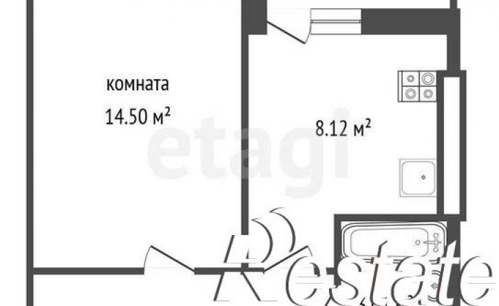 1-комн квартира улица Бекетова, 9А,  д. 9А
