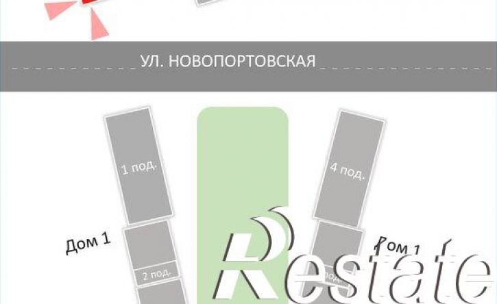 2-комн квартира в новом доме ул 1 База, 4/1,  д. 4/1
